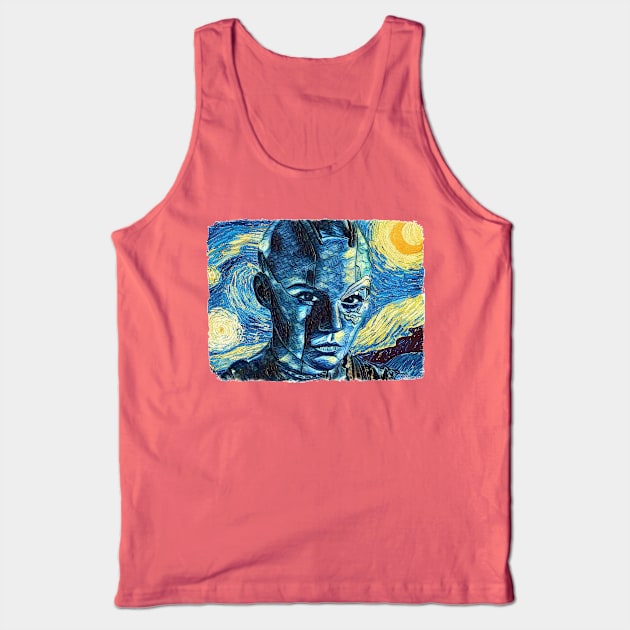 Nebula Van Gogh Style Tank Top by todos